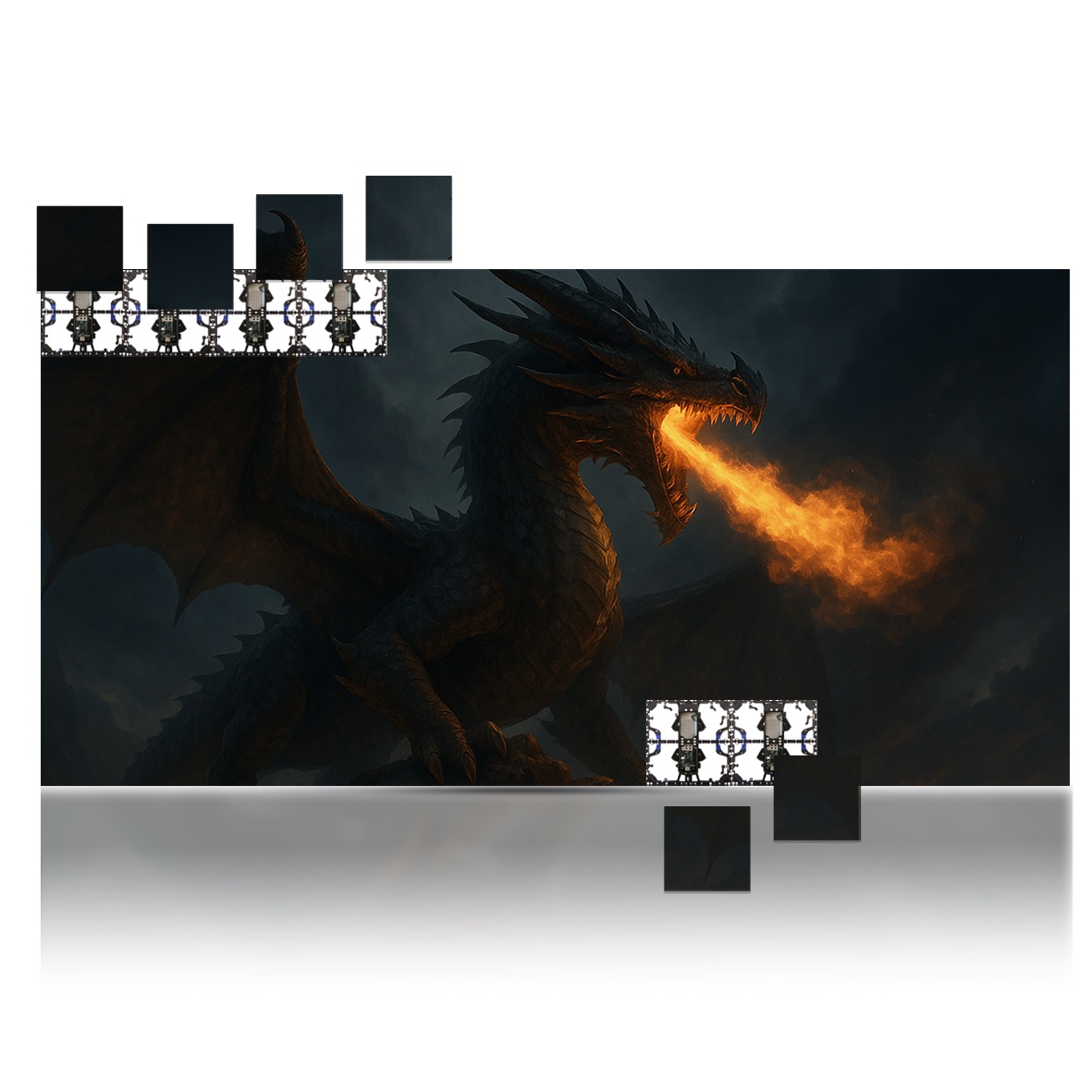 263” LUMINA 500 LED Display 3.9mm Video Wall Bundle – W19.6’ x H9.8’ LED Screen – W6.0m x H3.0m Complete Display Package for Church, Bar, Events, School and Virtual Production. HDMI Input