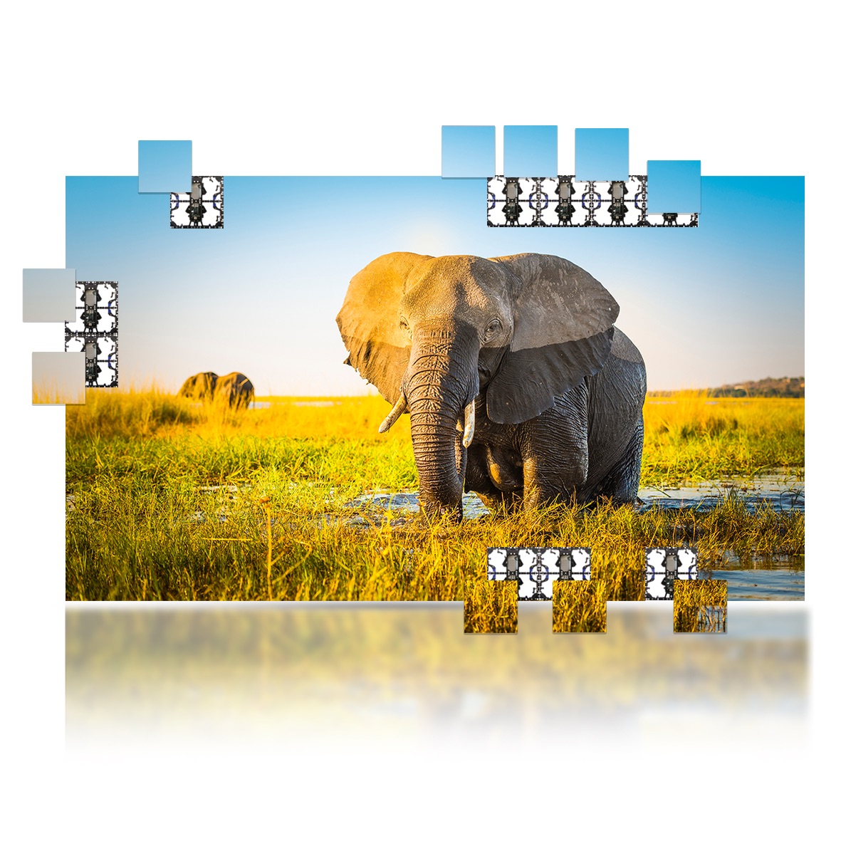 316” LUMINA 500 LED Display 1.5mm Video Wall Bundle – W22.8’ x H13.1’ LED Screen – W7.0m x H4.0m Complete Display Package for Church, Bar, Events, School and Virtual Production. HDMI Input