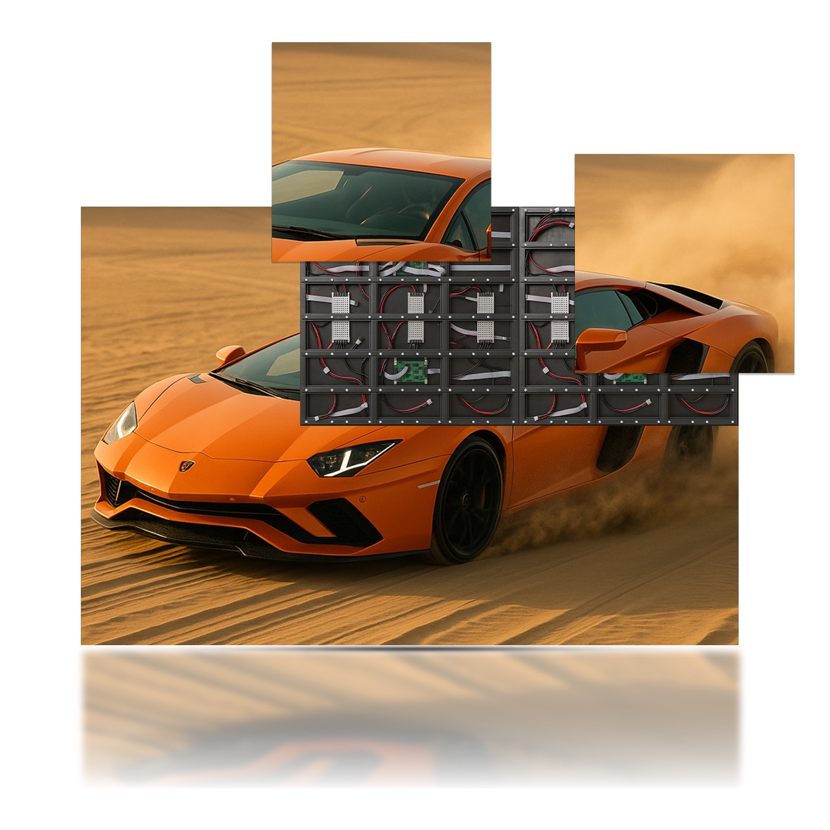 136” LUMINA 960 LED Display 4mm Video Wall Bundle – W9.45’ x H6.30’ LED Screen – W2.88m x H1.92m Complete Display Package for Church, Bar, Events, School and Virtual Production. HDMI Input