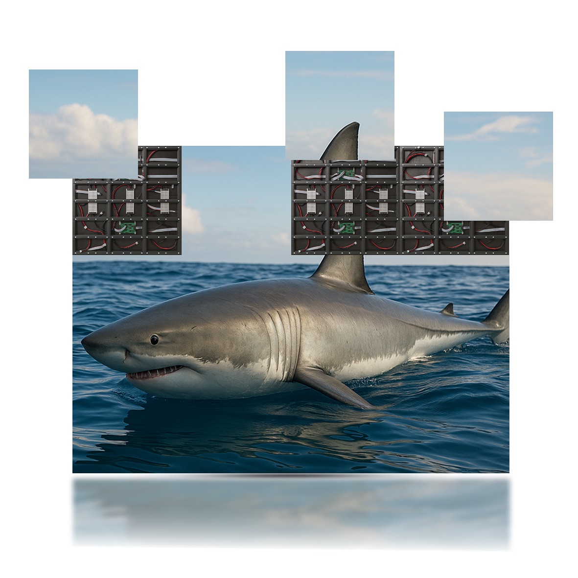 189” LUMINA 960 LED Display 4mm Video Wall Bundle – W12.6’ x H9.45’ LED Screen – W3.84m x H2.88m Complete Display Package for Church, Bar, Events, School and Virtual Production. HDMI Input