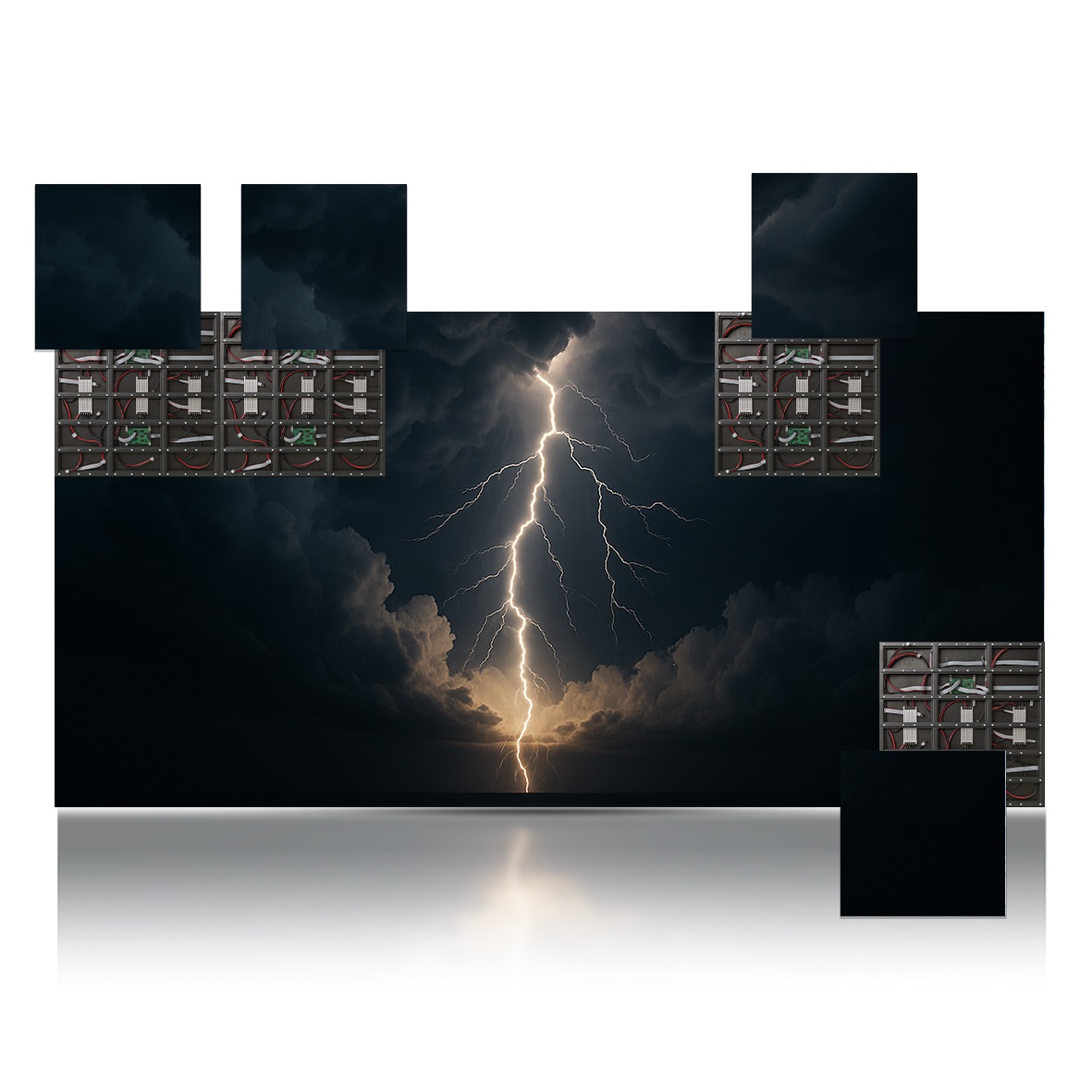 254” LUMINA 960 LED Display 4mm Video Wall Bundle – W18.90’ x H9.45’ LED Screen – W5.76m x H2.88m Complete Display Package for Church, Bar, Events, School and Virtual Production. HDMI Input