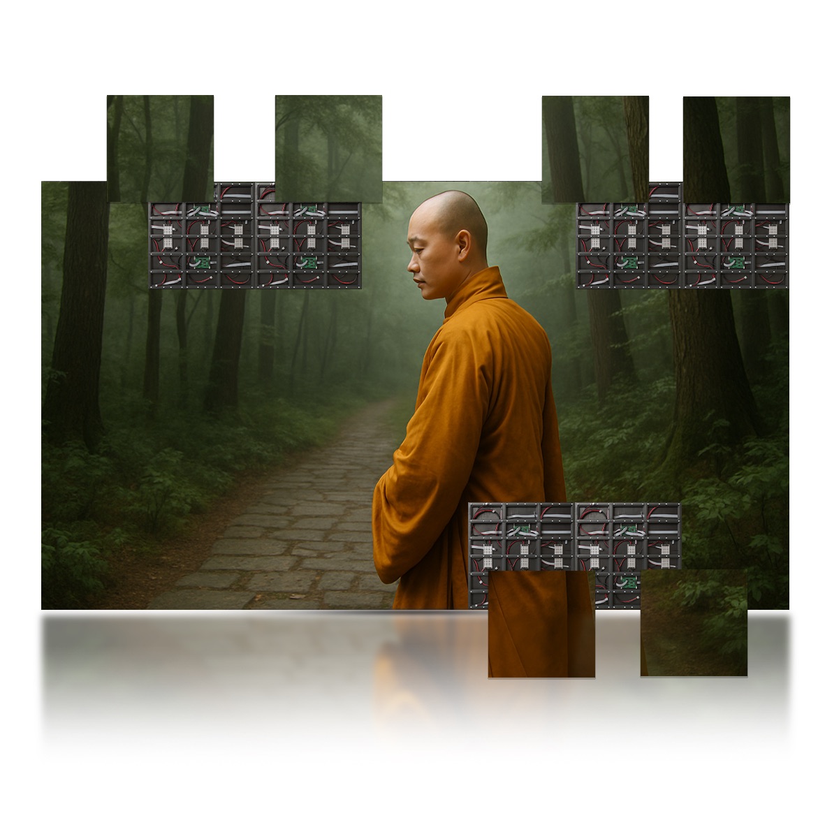 305” LUMINA 960 LED Display 4mm Video Wall Bundle – W22.05’ x H12.60’ LED Screen – W6.72m x H3.84m Complete Display Package for Church, Bar, Events, School and Virtual Production. HDMI Input