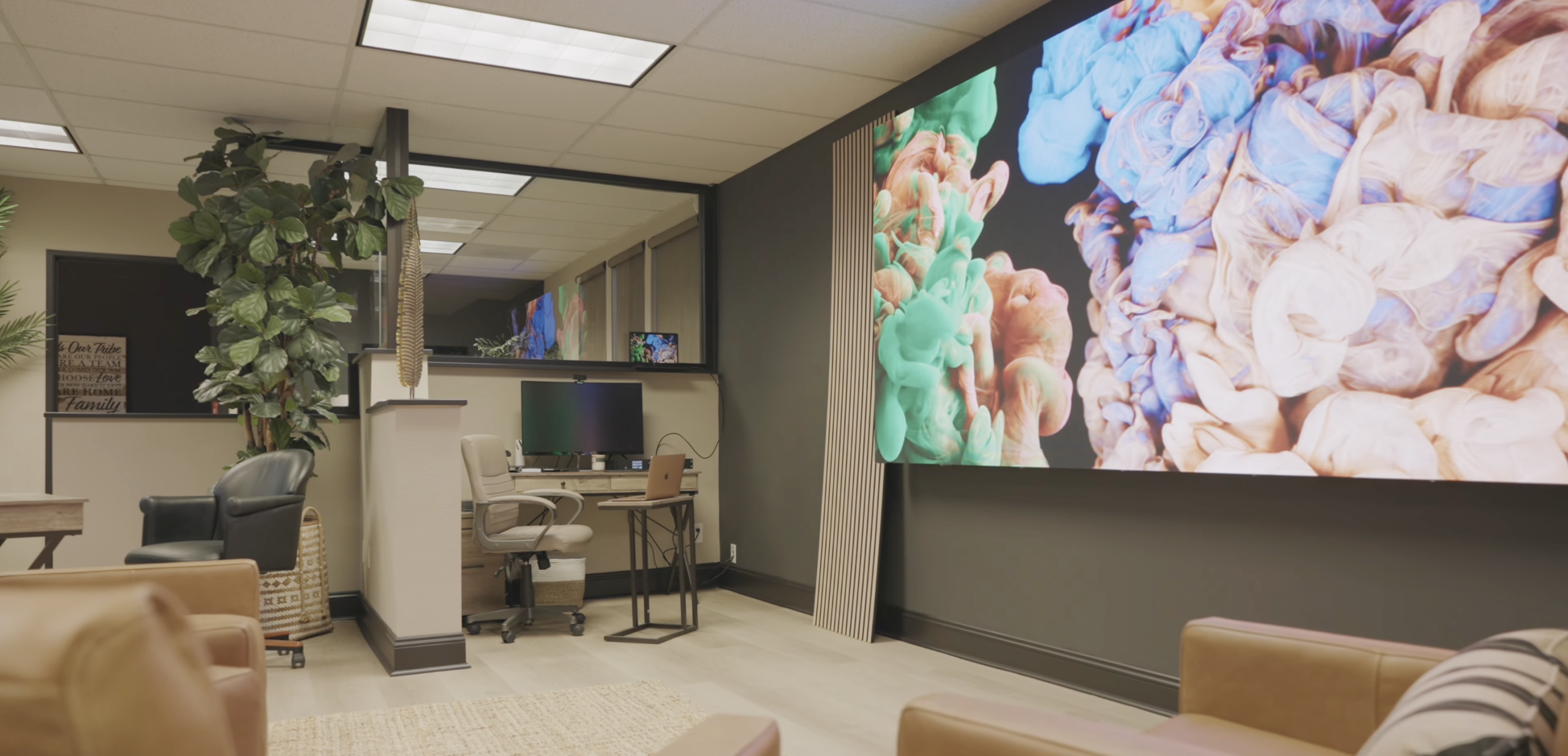 Wisdom Properties LED screen installation - alternate view