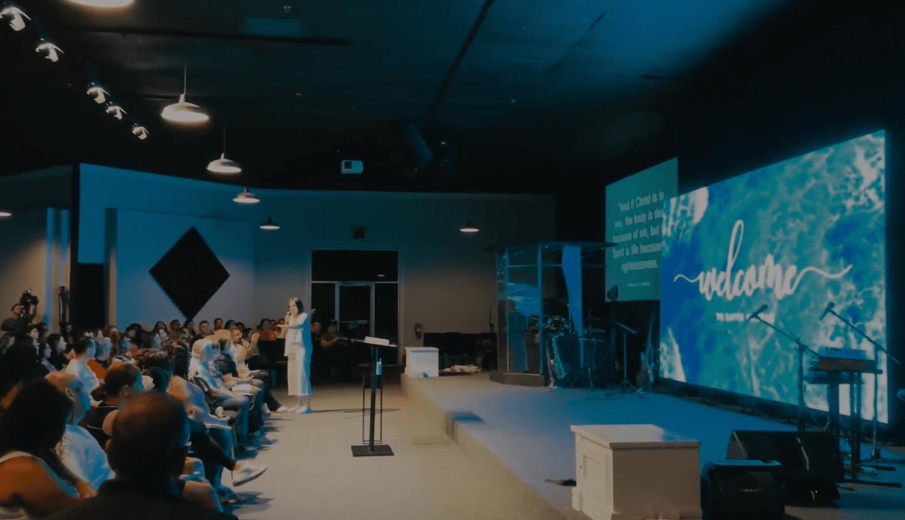 LED wall at World Shakers Faith Ministries